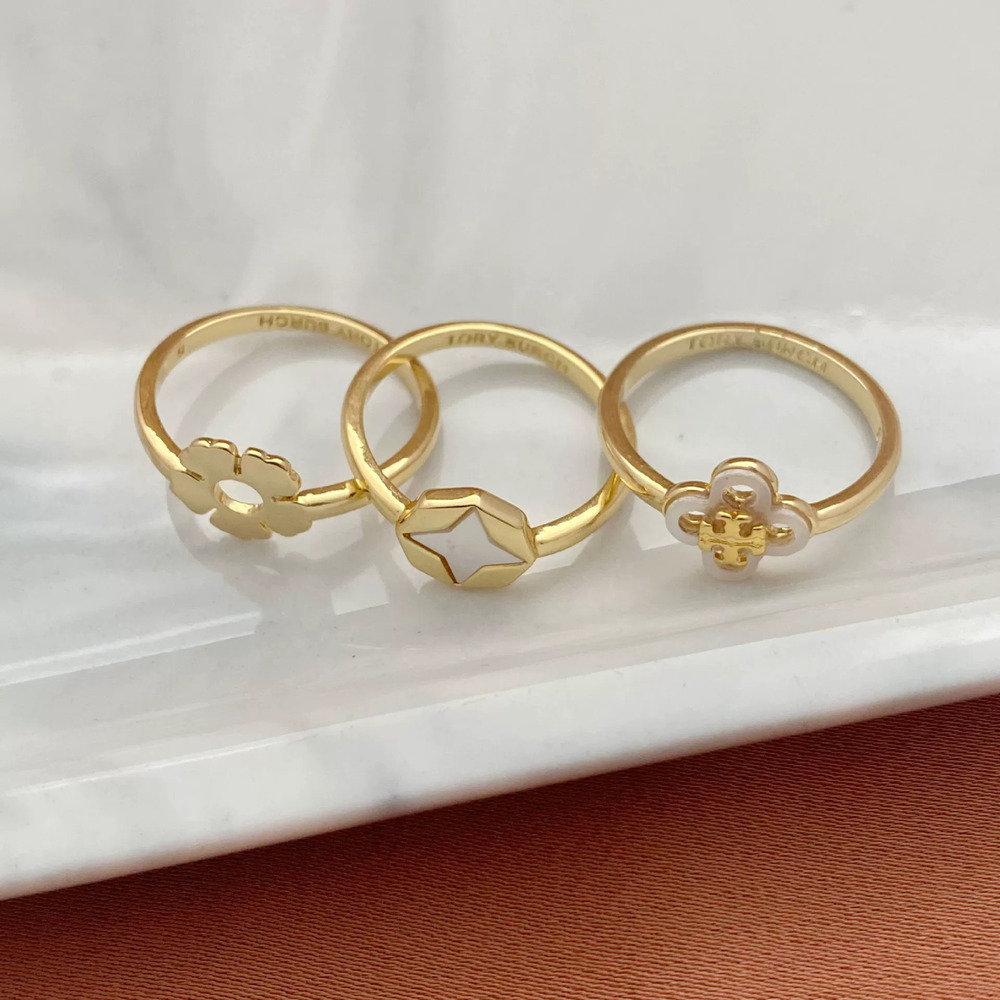 Tory Burch Clover Metal Ring
